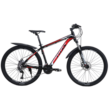 Велосипед Titan Germes 27.5"17" Чорно-Червоний 27TWA21-003593 фото